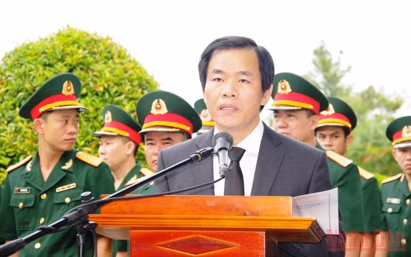 Truy điệu, an táng 16 hài cốt liệt sĩ Quân tình nguyên và chuyên gia Việt Nam hy sinh tại Lào -0