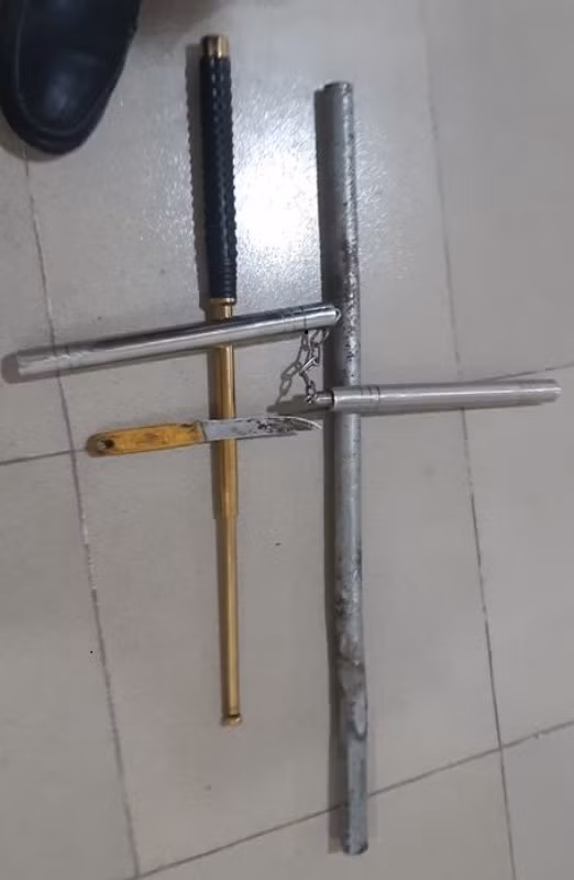 Bắt bảy đối tượng hỗn chiến giành khách trước cổng bệnh viện -0