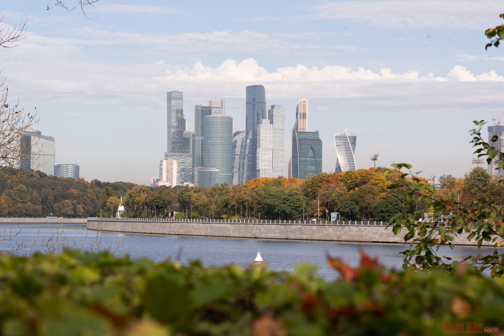 Thu chớm trên bờ sông tại Moscow. Say đắm mùa thu vàng nước Nga -2