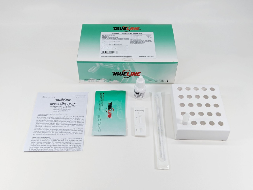 Sản phẩm Trueline Covid-19 Ag Rapid Test có độ nhạy cao. Công ty Medicon trao tặng 100.000 bộ kit test nhanh kháng nguyên cho TP Hồ Chí Minh -0