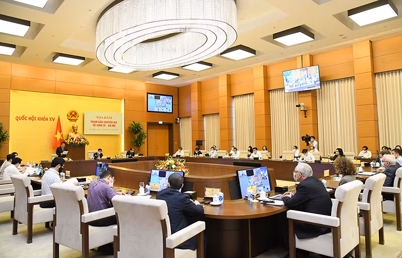 Chủ tịch Quốc hội Vương Đình Huệ sáng nay chủ trì diễn đàn kinh tế việt nam năm 2021 -0