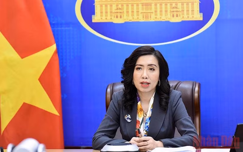 Người phát ngôn Bộ Ngoại giao Lê Thị Thu Hằng.