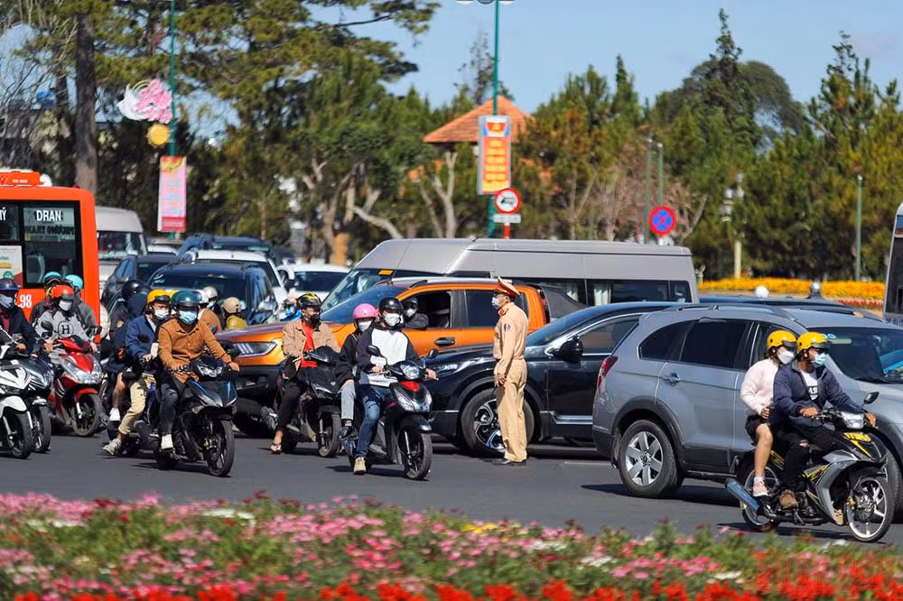 Đà Lạt tấp nập du khách những ngày đầu xuân -0
