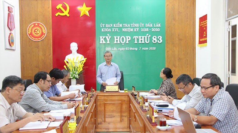Kỳ họp thứ 83 của UBKT Tỉnh ủy Đắk Lắk.