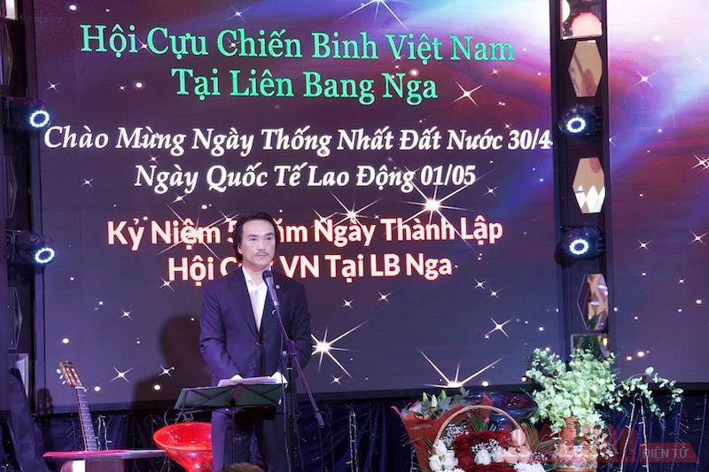 Ông Lê Hiếu, Thường trực Ban công tác cộng đồng, Đại sứ quán Việt Nam tại LB Nga nhấn mạnh vai trò của cựu chiến binh Việt Nam tại LB Nga. 3_cuu_chien_binh_tai_Nga-1619828917612.jpeg