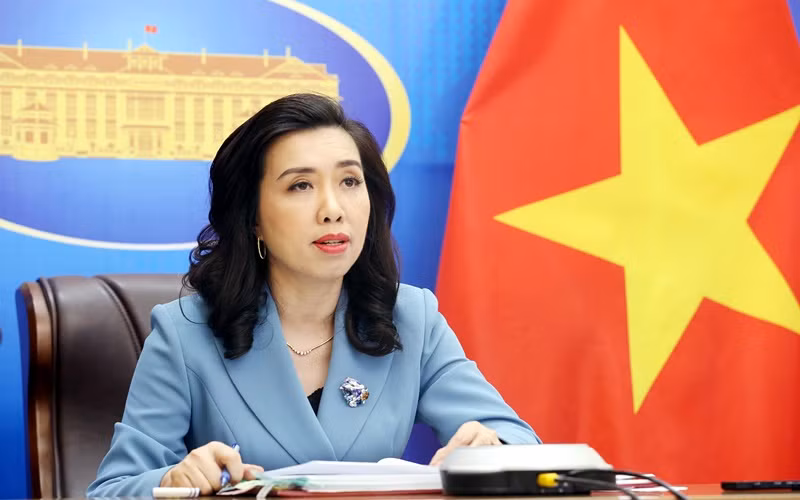 Người phát ngôn Bộ Ngoại giao Lê Thị Thu Hằng. (Ảnh: Bộ Ngoại giao)