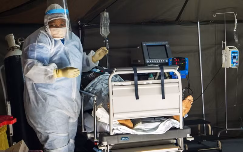 Ghi nhận chủng mới Omicron lần đầu tiên tại Nam Phi hồi tháng 11. (Nguồn: Moskva 24/AP)