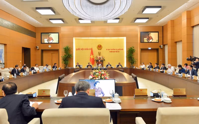 Một phiên họp của Ủy ban Thường vụ Quốc hội. (Ảnh: quochoi.vn)