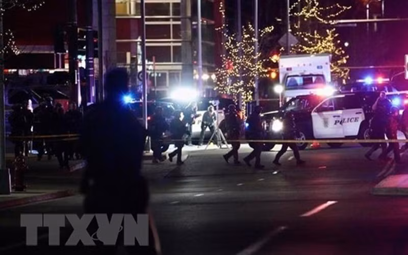 Hiện trường một vụ xả súng tại Mỹ. (Ảnh minh họa: USA Today/TTXVN)