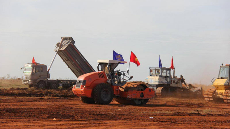 Thi công san lấp mặt bằng sân bay Long Thành. (Ảnh: Bộ Giao thông vận tải cung cấp) Thành lập Ban chỉ đạo triển khai dự án sân bay Long Thành -0