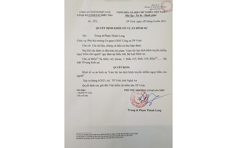 Công an TP Vinh ra Quyết định khởi tố vụ án. 8_1_1-1623657524781.jpg