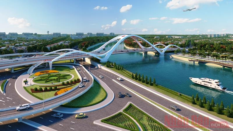 Phối cảnh cầu Rào mới. Thủ tướng dự khánh thành tuyến đường vào và Khu bảo tồn bãi cọc Cao Quỳ -0