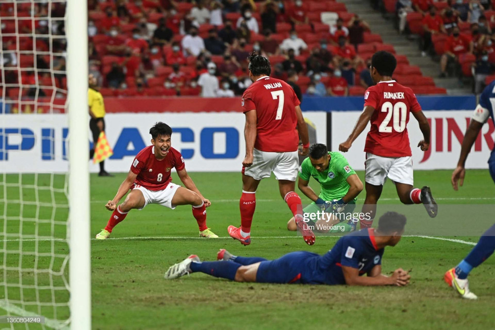 Indonesia sớm mở tỷ số trận bán kết lượt về. (Ảnh: Getty)