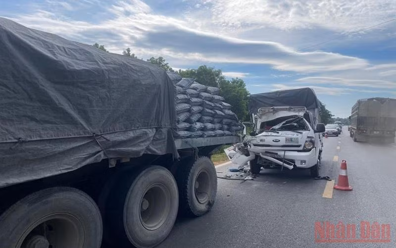 Hiện trường vụ tai nạn.