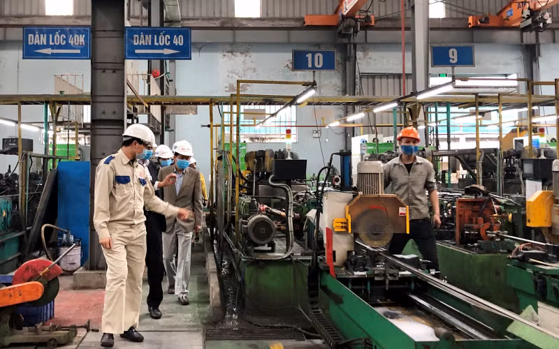 Xưởng sản xuất của Tập đoàn Inox Hoàng Vũ tại Cụm công nghiệp vừa và nhỏ Từ Liêm, Hà Nội.