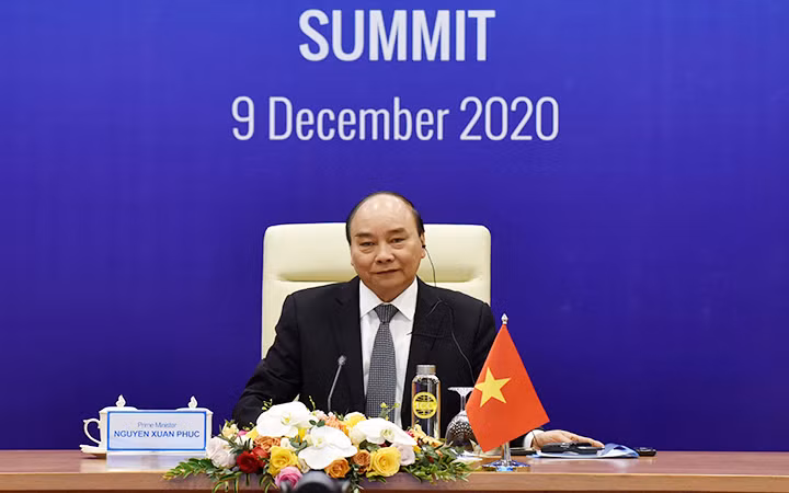 Thủ tướng Nguyễn Xuân Phúc dự Hội nghị cấp cao ACMECS 9. Ảnh: ĐỨC ANH