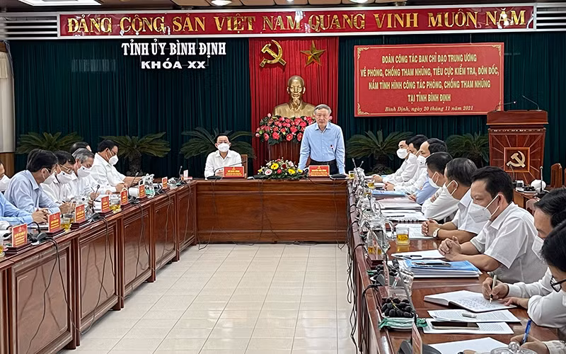 Đoàn công tác Trung ương làm việc tại Bình Định -0