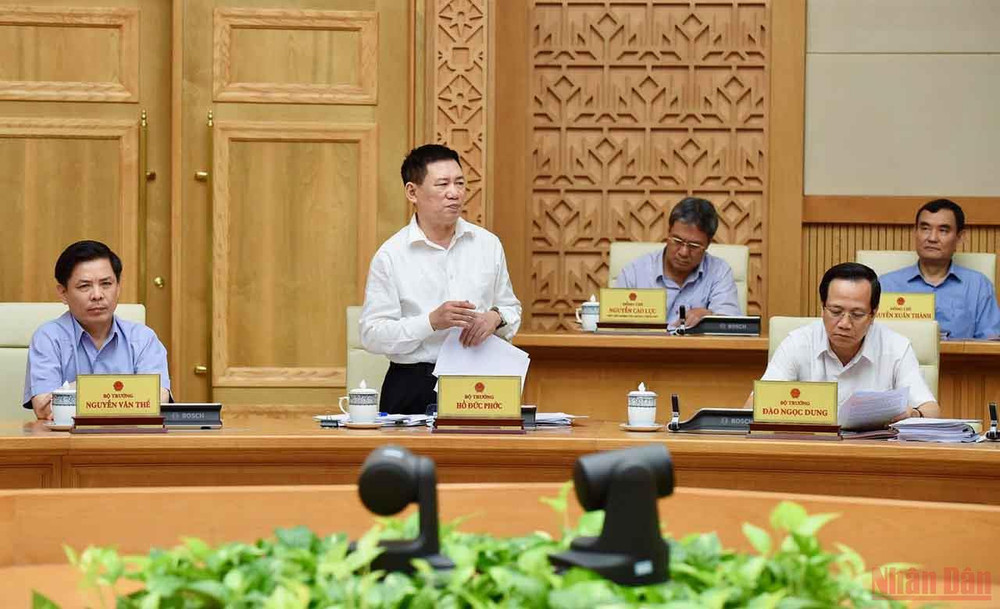 Bộ trưởng Tài chính Hồ Đức Phớc phát biểu tại điểm cầu Hà Nội. Nỗ lực thúc đẩy phục hồi và phát triển kinh tế-xã hội nhanh và bền vững -0