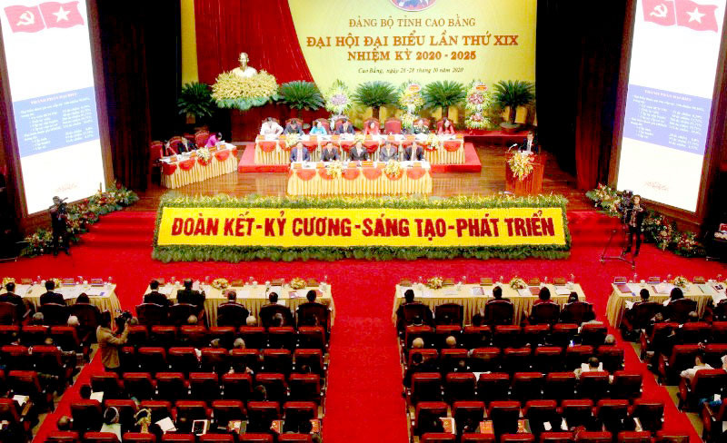 Đại hội Đảng bộ tỉnh Cao Bằng lần thứ 19, nhiệm kỳ 2020-2025. Khai mạc Đại hội Đảng bộ tỉnh Cao Bằng lần thứ 19 -0