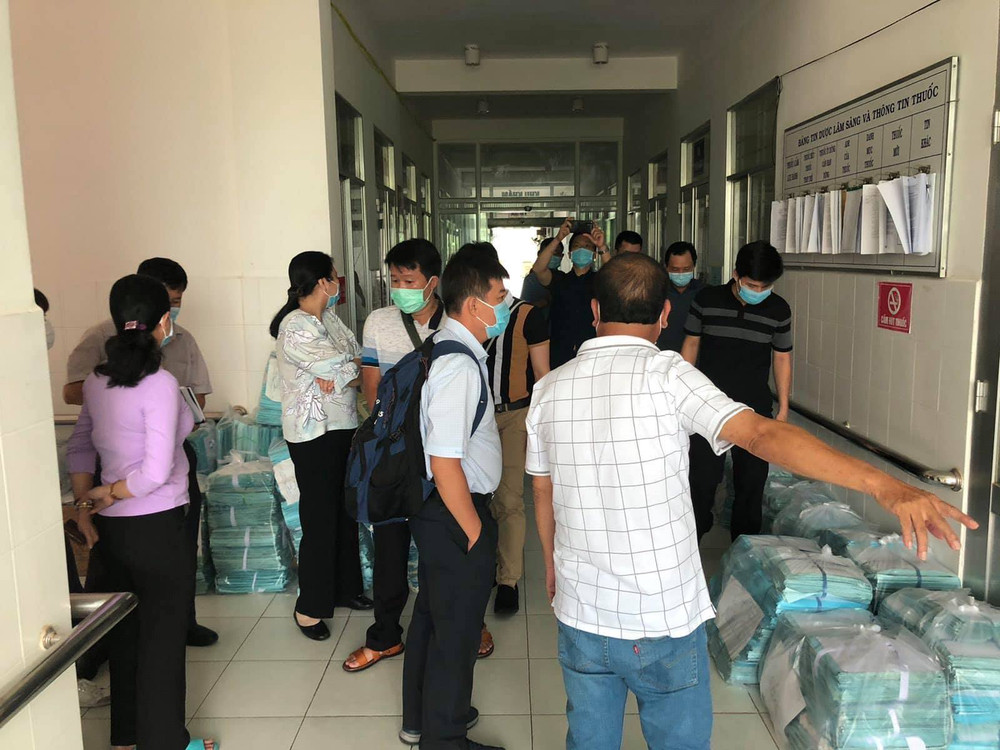 Đoàn khảo sát cơ sở vật chất để triển khai bệnh viện dã chiến. Thiết lập bệnh viện dã chiến tại điểm nóng miền Tây Nam bộ -0