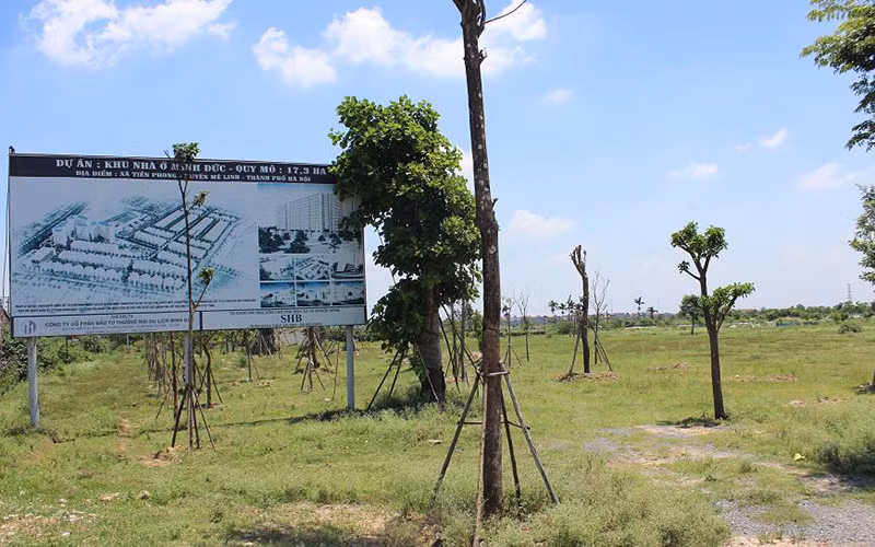Một dự án chậm triển khai tại huyện Mê Linh, Hà Nội.