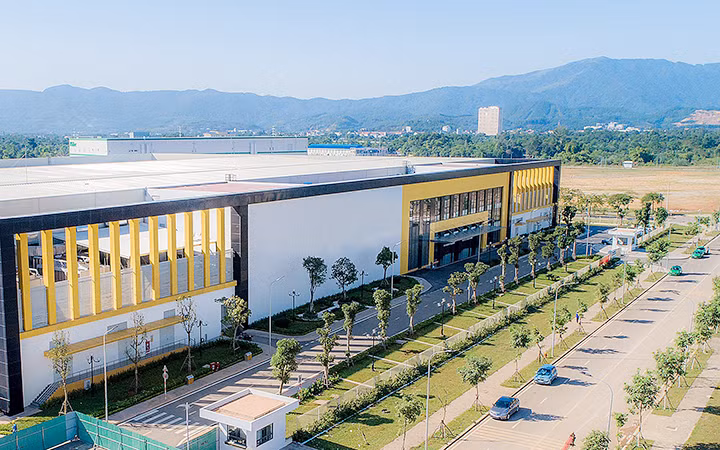 Một góc Khu Công nghệ cao Hòa Lạc. (Ảnh VIẾT CHUNG)