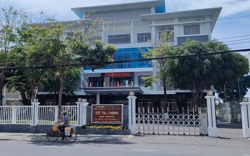 Sở Tài chính tỉnh Đồng Tháp, nơi xảy ra nhiều vi phạm, sai phạm liên quan Trung tâm Dịch vụ Tài chính. (Ảnh: HỮU NGHĨA)