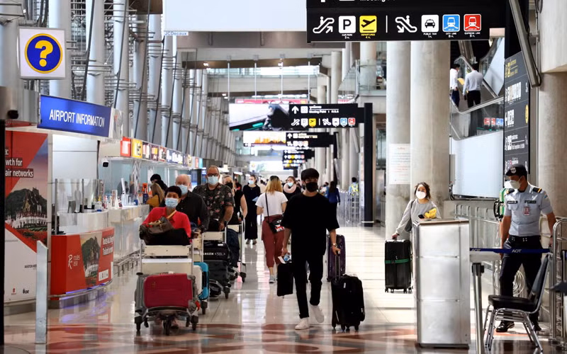 EIC dự báo năm 2022 sẽ có khoảng 7,5 triệu lượt khách quốc tế tới Thái Lan. (Ảnh: Bưu điện Bangkok)