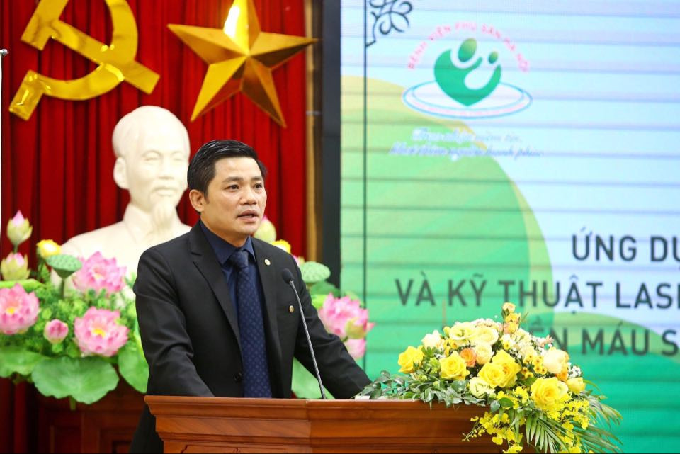 PGS, TS Nguyễn Duy Ánh, Giám đốc Bệnh viện Phụ sản Hà Nội chia sẻ về những thành tựu ban đầu của kỹ thuật can thiệp bào thai. PGS, TS Nguyễn Duy Ánh: “Giờ đây, thai nhi cũng là bệnh nhân” -0