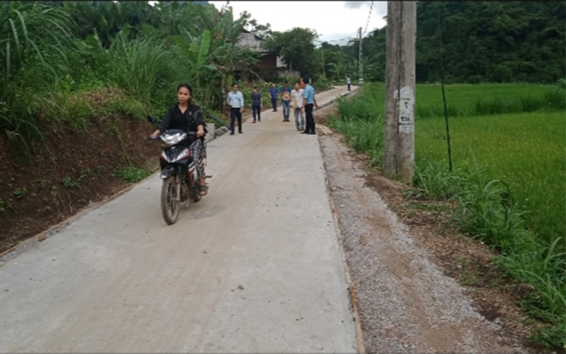 Tuyến đường xóm Lũng Luông sẽ hoàn thành trước tiến độ hai tháng, đáp ứng mong đợi của người dân.