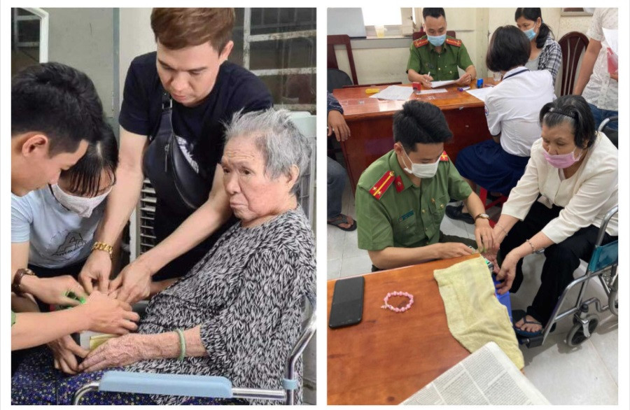 Công an quận Tân Phú hỗ trợ người khuyết tật, già yếu làm CCCD gắn chíp điện tử trên địa bàn quận. TP Hồ Chí Minh đẩy nhanh tiến độ làm căn cước công dân sau giãn cách -0