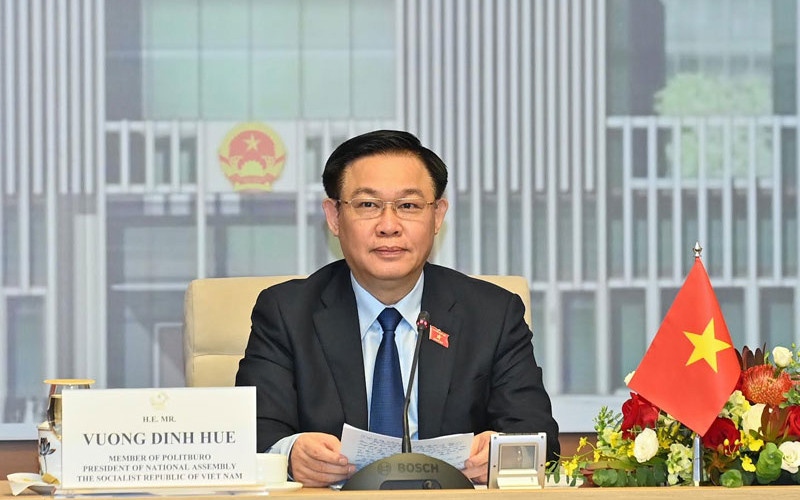 Chủ tịch Quốc hội Vương Đình Huệ. (Ảnh: DUY LINH)