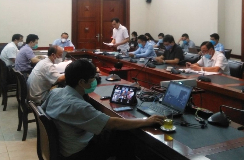 Toàn cảnh hội nghị tại điểm cầu Bộ Nông nghiệp và Phát triển nông thôn. Bàn giải pháp tháo gỡ khó cho ngành thủy sản -0