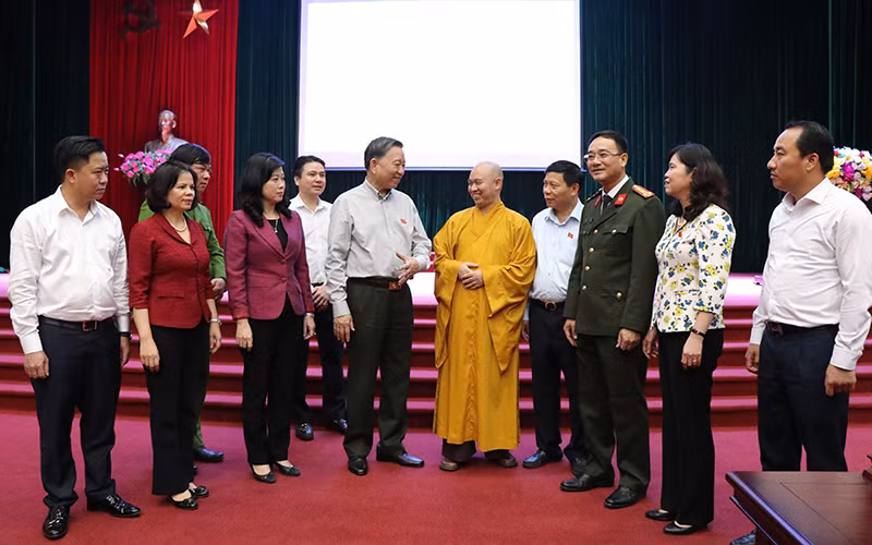 Bộ trưởng Công an Tô Lâm tiếp xúc cử tri tại Bắc Ninh