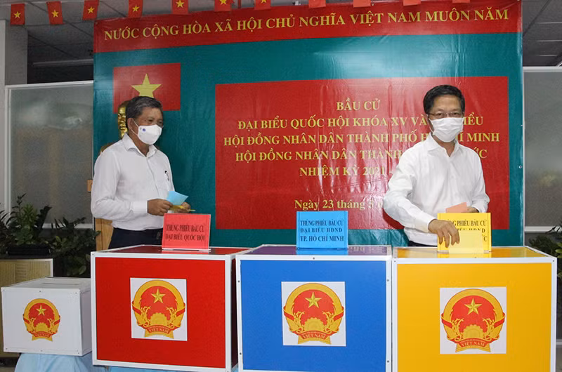 Trưởng Ban Kinh tế Trung ương Trần Tuấn Anh bầu cử tại TP Hồ Chí Minh -0