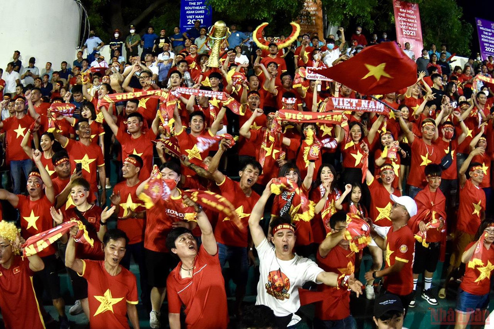 (Ảnh: Trần Hải) (Hiệp 2) U23 Việt Nam 1 - 0 U23 Myanmar: Hùng Dũng ghi bàn -0