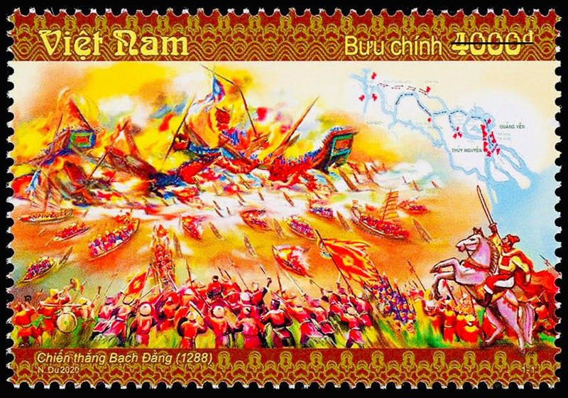 Phát hành Bộ tem bưu chính "Chiến thắng Bạch Đằng (1288)" ảnh 1 Phát hành Bộ tem bưu chính”Chiến thắng Bạch Đằng (1288)” -0