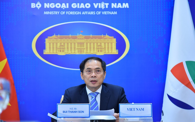 Bộ trưởng Ngoại giao Bùi Thanh Sơn. (Ảnh: Báo Thế giới và Việt Nam)