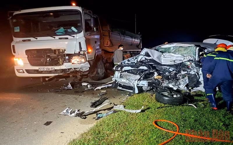 Hiện trường vụ tại nạn.