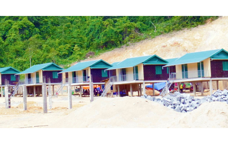 Nhà mới ở bản Sắt, xã Trường Sơn, huyện Quảng Ninh (Quảng Bình).