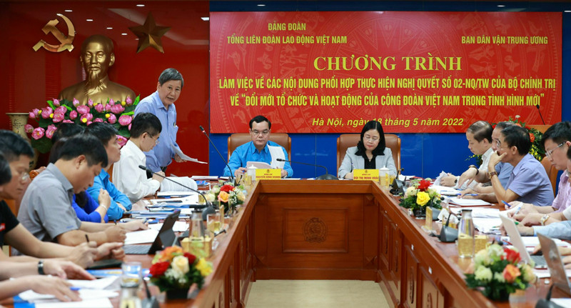 Hội nghị phối hợp triển khai Nghị quyết số 02-NQ/TW ngày 12/6/2021 của Bộ Chính trị về “Đổi mới tổ chức và hoạt động của Công đoàn Việt Nam trong tình hình mới” Hoạt động của lãnh đạo Đảng, Nhà nước -0