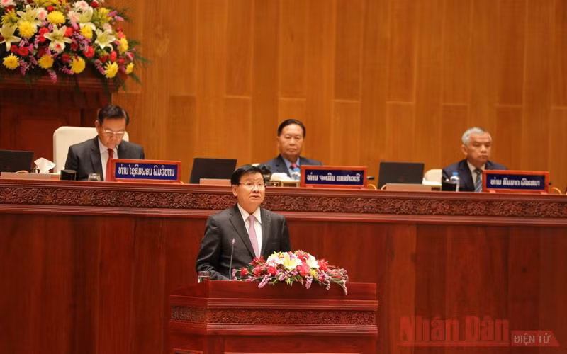 Khai mạc trọng thể kỳ họp thứ nhất Quốc hội Lào khóa IX -0