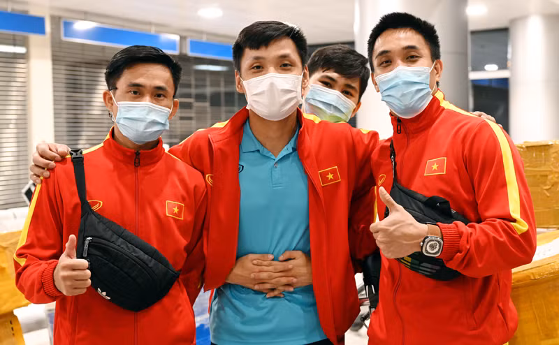 Đội tuyển futsal Việt Nam về nước sau hành trình ấn tượng ở VCK Futsal World Cup 2021. (Ảnh: VFF)