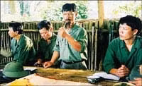 Một cảnh trong phim<br>
"Tiếng cồng định mệnh".