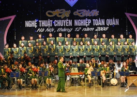 Tiết mục của Đoàn ca múa Quân đội.