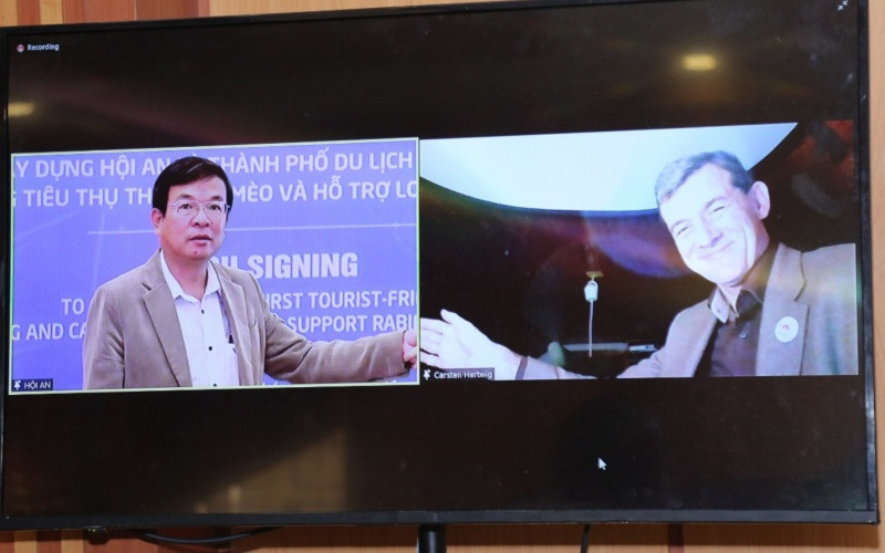 Lễ ký kết thỏa thuận hợp tác cam kết loại bỏ việc tiêu thụ thịt chó, mèo trên địa bàn thành phố Hội An. Thành phố Hội An nói không với tiêu thụ thịt chó, mèo -0