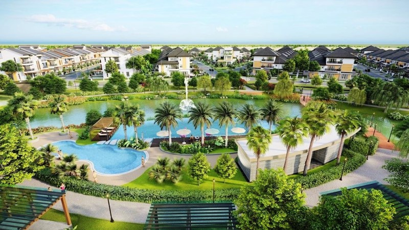 Một góc công viên sinh thái tại Khu đô thị EcoLakes Mỹ Phước. Trung tâm thương mại đẳng cấp quốc tế tại EcoLakes Mỹ Phước -0
