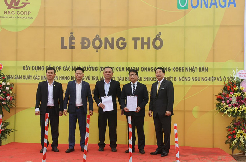 Quang cảnh lễ động thổ Tập đoàn N&G và đối tác Nhật Bản thúc đẩy hợp tác trong lĩnh vực công nghiệp hỗ trợ -0