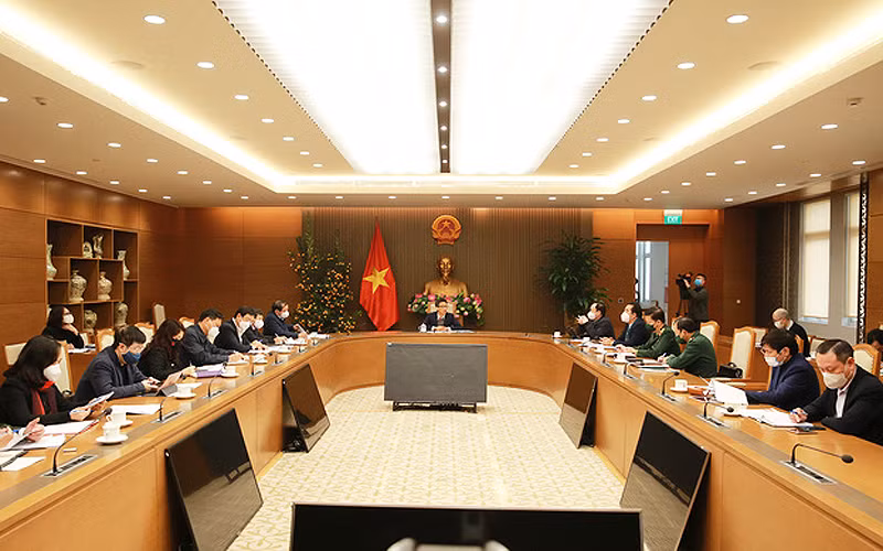 Toàn cảnh cuộc họp. (Ảnh: VGP) 
