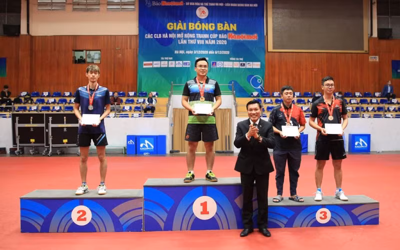 VĐV Trần Huy Bảo (Tập đoàn Dầu khí quốc gia Việt Nam) vô địch đơn nam hạng A.